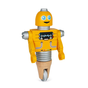  Bricokids Robots Para los pequeños ávidos de construcción, 3 robots de aspecto simpático para montar, desmontar y mezclar a voluntad con el destornillador de madera incluido, múltiples posibilidades de creación