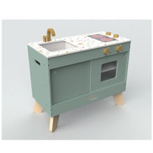 Carregar imagem no visualizador da galeria, Cocina Loft de Madera Color Verde Janod J06556 con accesorios de cocina incluidos