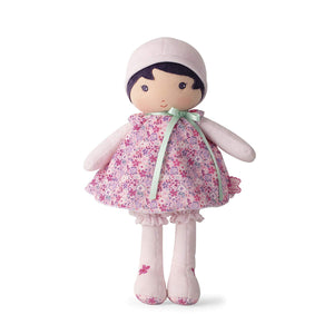 Tendresse Fleur 32 cm Kaloo K962075 muñeca de trapo vestida de rosa con flores extremadamente dulce y suave al tacto 