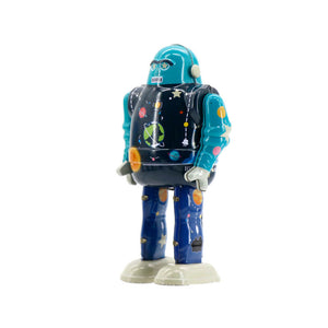 Robot Star Bot Edición Limitada Mr & Mrs Tin 928005 especial para coleccionistas robot de hojalata que anda al darle cuerda