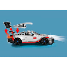 Carregar imagem no visualizador da galeria,  Porsche 911 GT3 Cup - Playmobil 70764, ¡Con efectos de luz! Se necesitan 3 pilas de 1,5 V para el módulo de luz. Medidas vehículo: 26.5 x 11.5 x 7.5 cm Recomendado de 5 a 99 años.