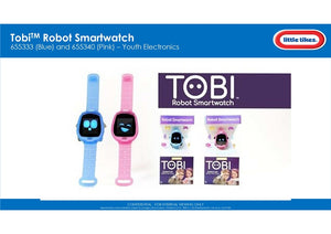 Tobi Smartwatch Blue - Little Tikes  El Reloj Inteligente Tobi Robot tiene una personalidad 