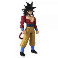 Figura articulada de Goku Super Saiyan 4 Dragon Ball. Mide 30 cm.