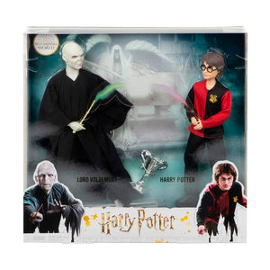 figuras Voldemort y Harry Potter Mattel GNR38 con numerosos puntos de articulación, 2 varitas y la Copa de los 3 Magos