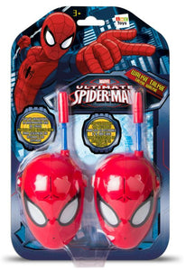 Walkie-talkie con diseño exclusivo de la máscara de Spider-Man.