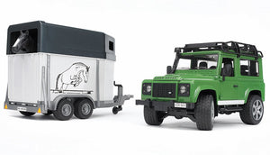 Land Rover con Remolque de Caballos - Bruder 33103816