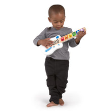 Cargar imagen en el visor de la galería, Guitarra Magic Touch - Hape , Esta guitarra de madera Baby Einstein es táctil y cada animalito corresponde a una nota diferente.