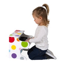 Cargar imagen en el visor de la galería, Primer Piano de madera  Electrónico Confeti , con topos de colores