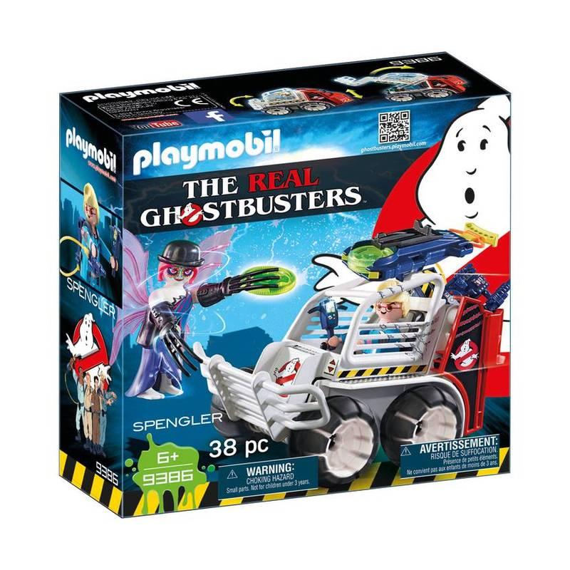  Spengler con Vehículo Ghostbusters En esta unidad viene la figura de Spengler con un vehículo que dispara, un fantasma y otros complementos. Un total de 38 piezas. .