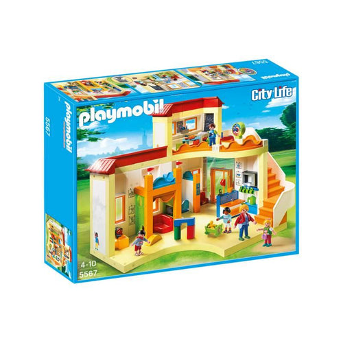 Guarderia Playmobil,Los pequeñines de Playmobil ya están en su guarderia. Aqui podrán pasarlo en grande, jugando y aprendiendo. Incluye 5 figuras. 