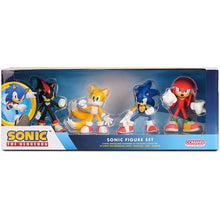 Cargar imagen en el visor de la galería,  Set de 4 figuras de Sonic de entre 7 y 8 cm. Incluye las figuras de Sonic, Knuckles, Tails y Shadow. Las figuras no son articuladas. Recomendado a partir de 3 años.