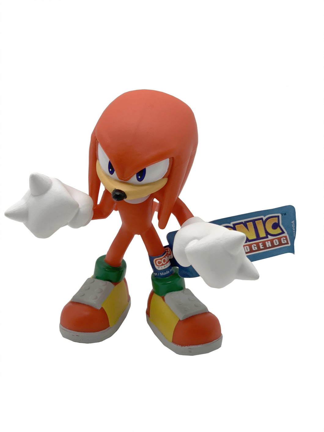 Sonic The Hedgehog Knuckles Figura de plástico de 9 cm Comansi 90312 color rojo producto oficial recomendado de 3 a 99 años