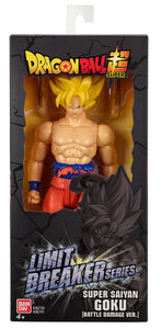 Figura articulada de Goku Super Saiyan (Battle Damage Version). Mide 30 cm.