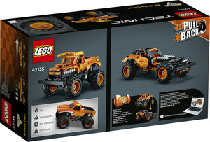 Technic Monster Jam Toro Loco Perfecto para fans de los camiones monstruo: A los peques les encantará construir el camión LEGO® Technic y competir con él. Equipado con motor de carga manual, este juguete “2 en 1” ofrece horas de diversión 